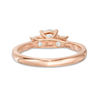 Thumbnail Image 3 of 1.00 CT. T.W. Diamond Past Present Future® Engagement Ring in 14K Rose Gold