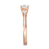 Thumbnail Image 5 of 1.00 CT. T.W. Diamond Past Present Future® Engagement Ring in 14K Rose Gold