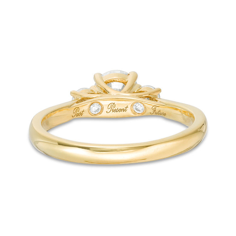 1.00 CT. T.W. Diamond Past Present Future® Engagement Ring in 14K Gold