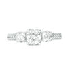 Thumbnail Image 3 of Peoples 100-Year Anniversary 1.50 CT. T.W. Certified Canadian Diamond Engagement Ring in 14K White Gold (I/I1)