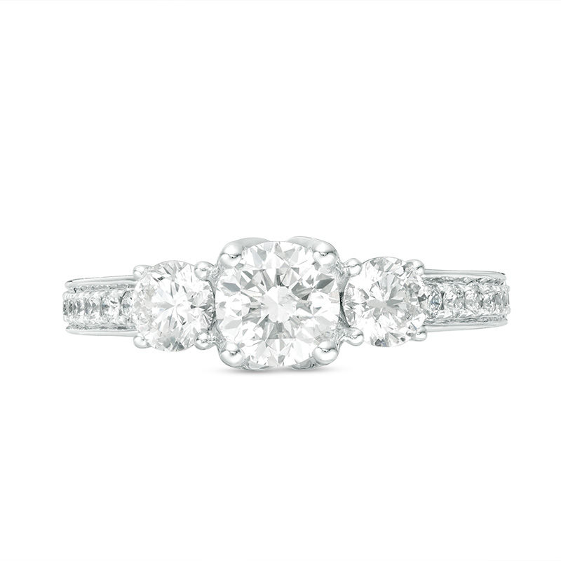 Peoples 100-Year Anniversary 1.50 CT. T.W. Certified Canadian Diamond Engagement Ring in 14K White Gold (I/I1)