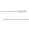 Vera Wang Love Collection Blue Sapphire and Composite Diamond Accent Pendant in 14K White Gold - 19"