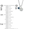Thumbnail Image 2 of Vera Wang Love Collection Blue Sapphire and Composite Diamond Accent Pendant in 14K White Gold - 19"