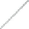 Thumbnail Image 1 of 1.01 CT. T.W. Diamond Infinity Station Bracelet in 10K White Gold