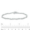 Thumbnail Image 4 of 1.01 CT. T.W. Diamond Infinity Station Bracelet in 10K White Gold