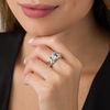 Thumbnail Image 3 of 0.62 CT. T.W. Diamond Pavé Interlocking Band in 10K White Gold
