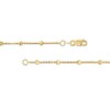 Thumbnail Image 3 of Diamond-Cut Bead Station Double Strand Necklace in 14K Gold - 17"