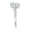 Thumbnail Image 5 of Ever Us™ 0.63 CT. T.W. Two-Stone Oval Diamond Bypass Ring in 14K White Gold