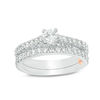 Thumbnail Image 0 of Perfect Fit 1.00 CT. T.W. Diamond Interlocking Bridal Set in 14K White Gold