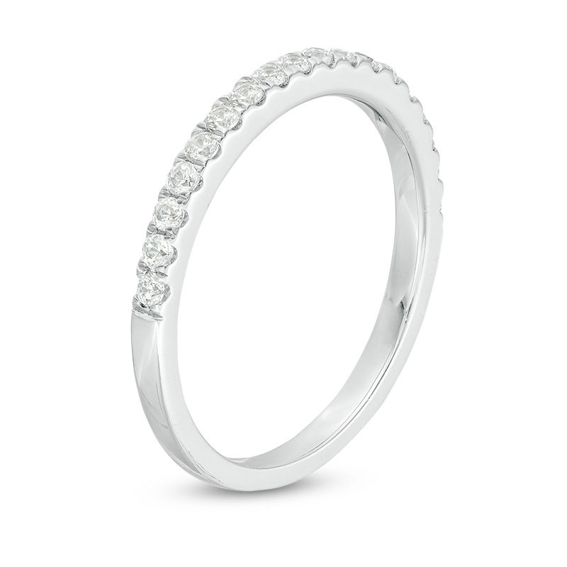 Main Image 3 of 0.30 CT. T.W. Diamond Wedding Band in 10K White Gold