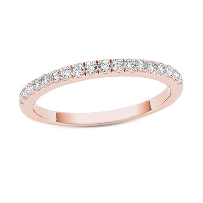 0.30 CT. T.W. Diamond Wedding Band in 10K Rose Gold