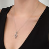 Thumbnail Image 2 of Unstoppable Love™ Diamond Accent Solitaire Treble Clef Pendant in Sterling Silver
