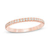 Thumbnail Image 0 of 0.23 CT. T.W. Diamond Wedding Band in 10K Rose Gold