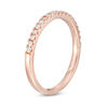 Thumbnail Image 3 of 0.23 CT. T.W. Diamond Wedding Band in 10K Rose Gold