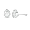 Thumbnail Image 0 of 0.10 CT. T.W.  Diamond Solitaire Pear-Shaped Stud Earrings in 10K White Gold