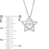 Thumbnail Image 1 of Unstoppable Love™ 0.086 CT. T.W. Diamond Star Pendant in Sterling Silver