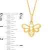 Thumbnail Image 2 of Bumble Bee Outline Pendant in 10K Gold