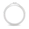 Thumbnail Image 3 of Enchanted Disney Cinderella 0.10 CT. T.W. Diamond Carriage Contour Wedding Band in 14K White Gold