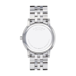 Men's Movado Museum® Classic Watch with Black Dial (Model: 0607199)