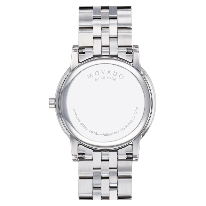 Main Image 3 of Men's Movado Museum® Classic 0.04 CT. T.W. Diamond Watch with Black Dial (Model: 0607201)