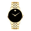 Thumbnail Image 0 of Men's Movado Museum® Classic Gold-Tone PVD Watch with Black Dial (Model: 0607203)