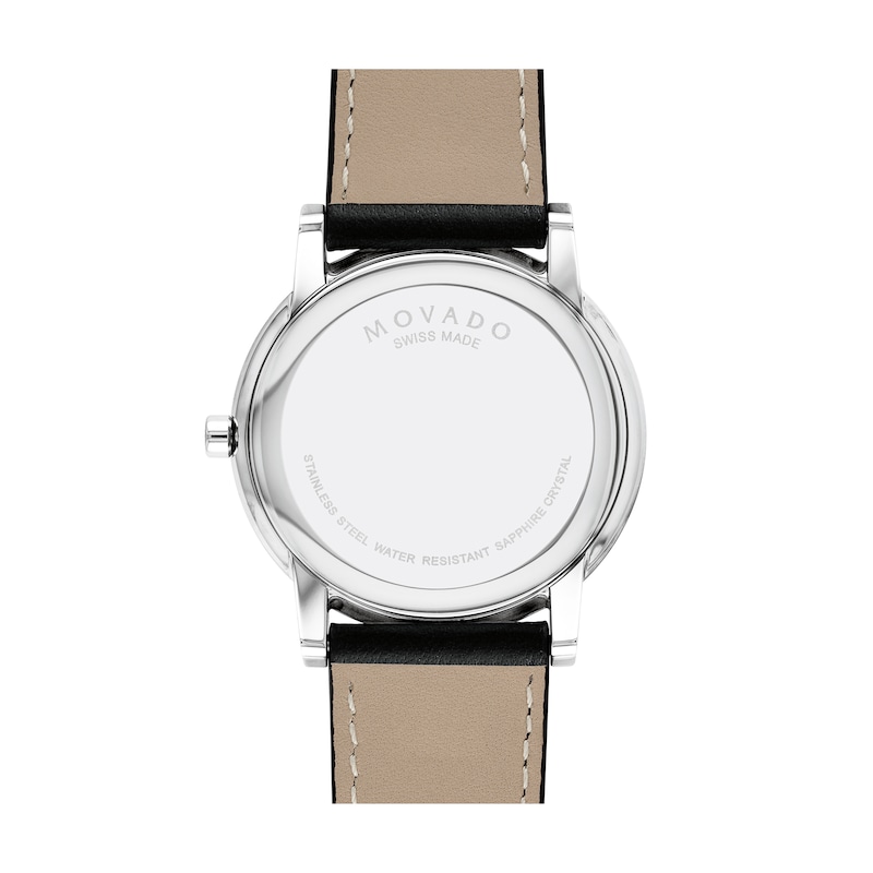 Men's Movado Museum® Classic Strap Watch with Black Dial (Model: 0607269)