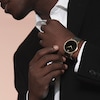 Thumbnail Image 1 of Men's Movado Museum® Classic Gold-Tone PVD Strap Watch with Black Dial (Model: 0607271)