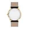Men's Movado Museum® Classic Gold-Tone PVD Strap Watch with Black Dial (Model: 0607271)