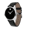 Thumbnail Image 1 of Ladies' Movado Museum Classic Strap Watch with Black Dial (Model: 0607274)