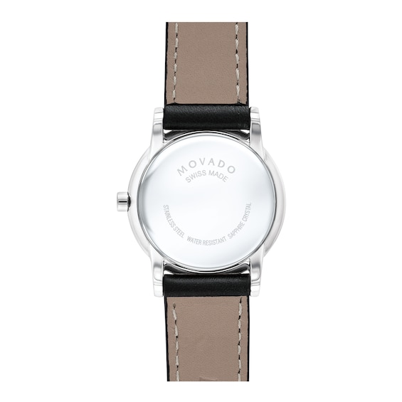 Ladies' Movado Museum Classic Strap Watch with Black Dial (Model: 0607274)