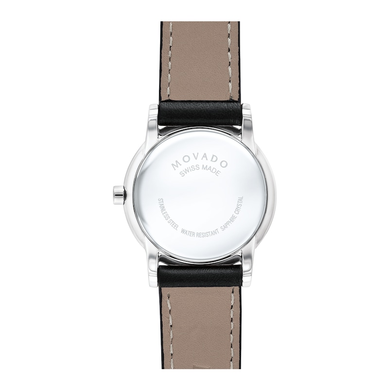Ladies' Movado Museum Classic Strap Watch with Black Dial (Model: 0607274)