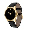 Thumbnail Image 1 of Ladies' Movado Museum® Classic Gold-Tone PVD Strap Watch with Black Dial (Model: 0607275)