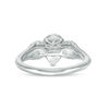 Thumbnail Image 3 of 0.95 CT. T.W. Pear-Shaped Diamond Past Present Future® Frame Vintage-Style Engagement Ring in 14K White Gold