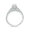 Thumbnail Image 4 of 1.00 CT. T.W. Certified Oval Diamond Frame Engagement Ring in 14K White Gold (I/SI2)