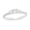 Thumbnail Image 0 of 0.46 CT. T.W. Diamond Past Present Future® Engagement Ring in 10K White Gold