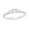 Thumbnail Image 1 of 0.46 CT. T.W. Diamond Past Present Future® Engagement Ring in 10K White Gold
