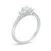 Thumbnail Image 1 of 0.46 CT. T.W. Diamond Past Present Future® Engagement Ring in 10K White Gold