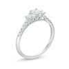 Thumbnail Image 2 of 0.46 CT. T.W. Diamond Past Present Future® Engagement Ring in 10K White Gold