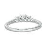 Thumbnail Image 4 of 0.46 CT. T.W. Diamond Past Present Future® Engagement Ring in 10K White Gold