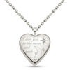 Thumbnail Image 0 of Diamond Accent "I love you to the moon and back" Heart Locket in Sterling Silver