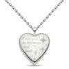 Thumbnail Image 1 of Diamond Accent "I love you to the moon and back" Heart Locket in Sterling Silver