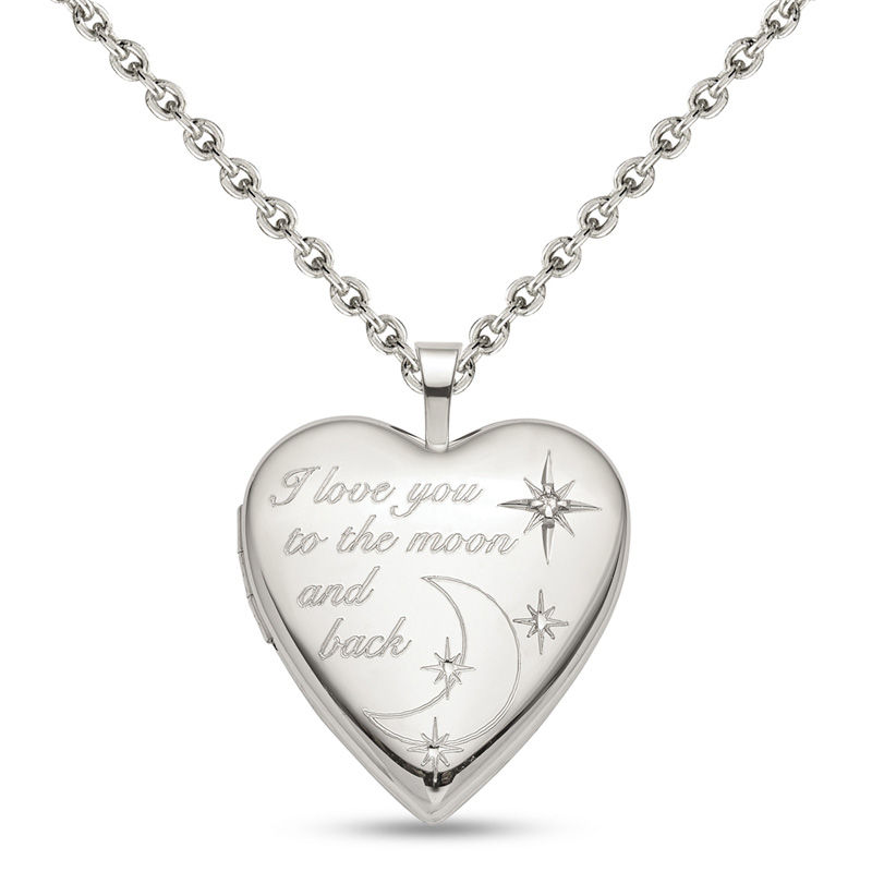 I Love You To The Moon And Back” Necklace With Blue Mother-of Pearl | The  Present Shop