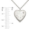 Thumbnail Image 1 of Diamond Accent "I love you to the moon and back" Heart Locket in Sterling Silver