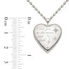 Thumbnail Image 2 of Diamond Accent "I love you to the moon and back" Heart Locket in Sterling Silver