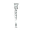 Thumbnail Image 4 of 0.69 CT. T.W. Diamond Three Stone Vintage-Style Engagement Ring in 10K White Gold