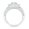 Thumbnail Image 5 of 0.69 CT. T.W. Diamond Three Stone Vintage-Style Engagement Ring in 10K White Gold