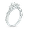Thumbnail Image 1 of 0.95 CT. T.W. Diamond Three Stone Braid Engagement Rink in 10K White Gold