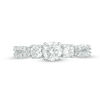 Thumbnail Image 6 of 0.95 CT. T.W. Diamond Three Stone Braid Engagement Rink in 10K White Gold