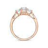 Thumbnail Image 5 of 0.69 CT. T.W. Diamond Three Stone Engagement Ring in 10K Rose Gold
