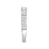 Thumbnail Image 4 of 0.95 CT. T.W. Diamond Three Stone Two Row Engagement Ring in 10K White Gold